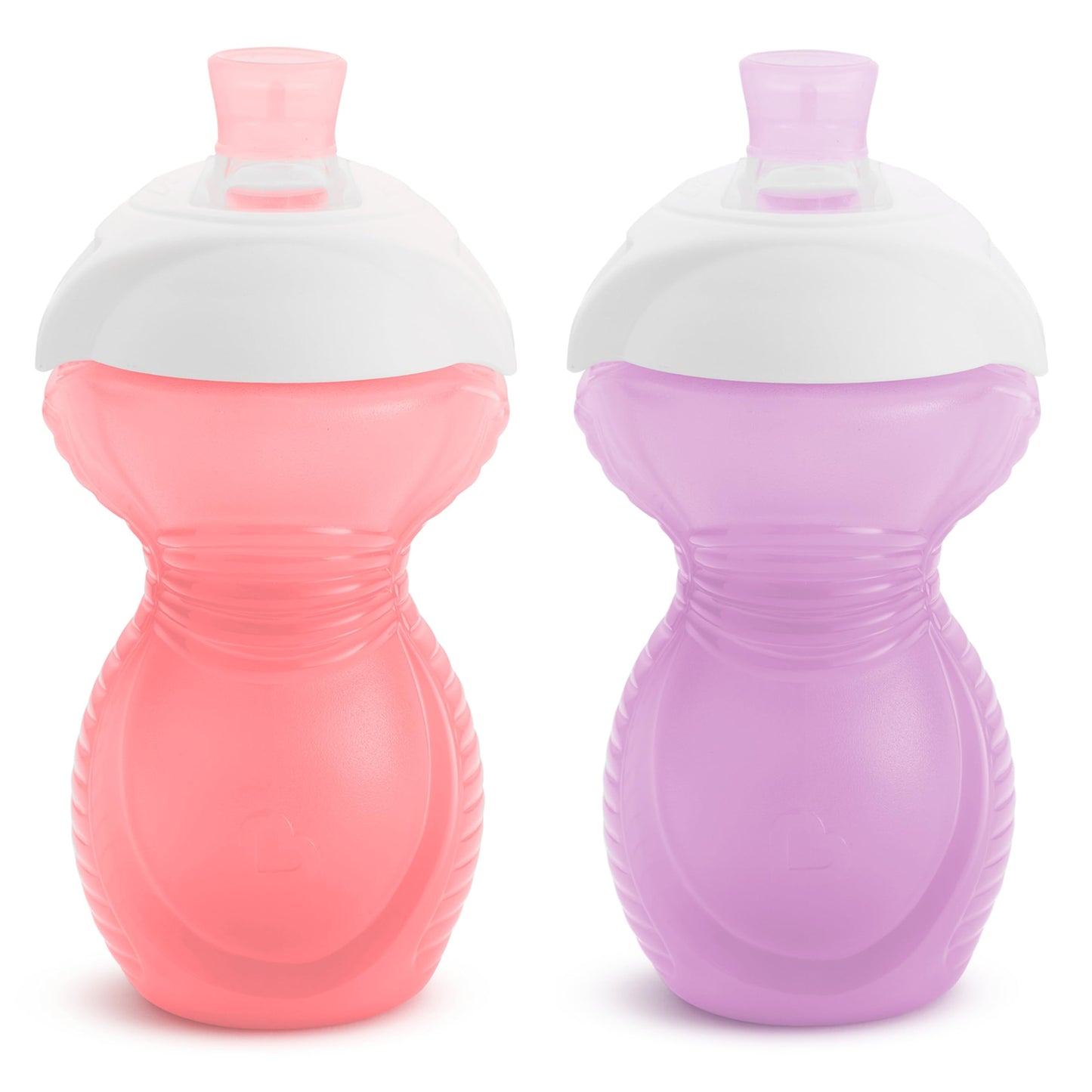 Munchkin Click Lock Bite Proof Sippy Cup, 9 Ounce, 2 Pack, Pink/Purple