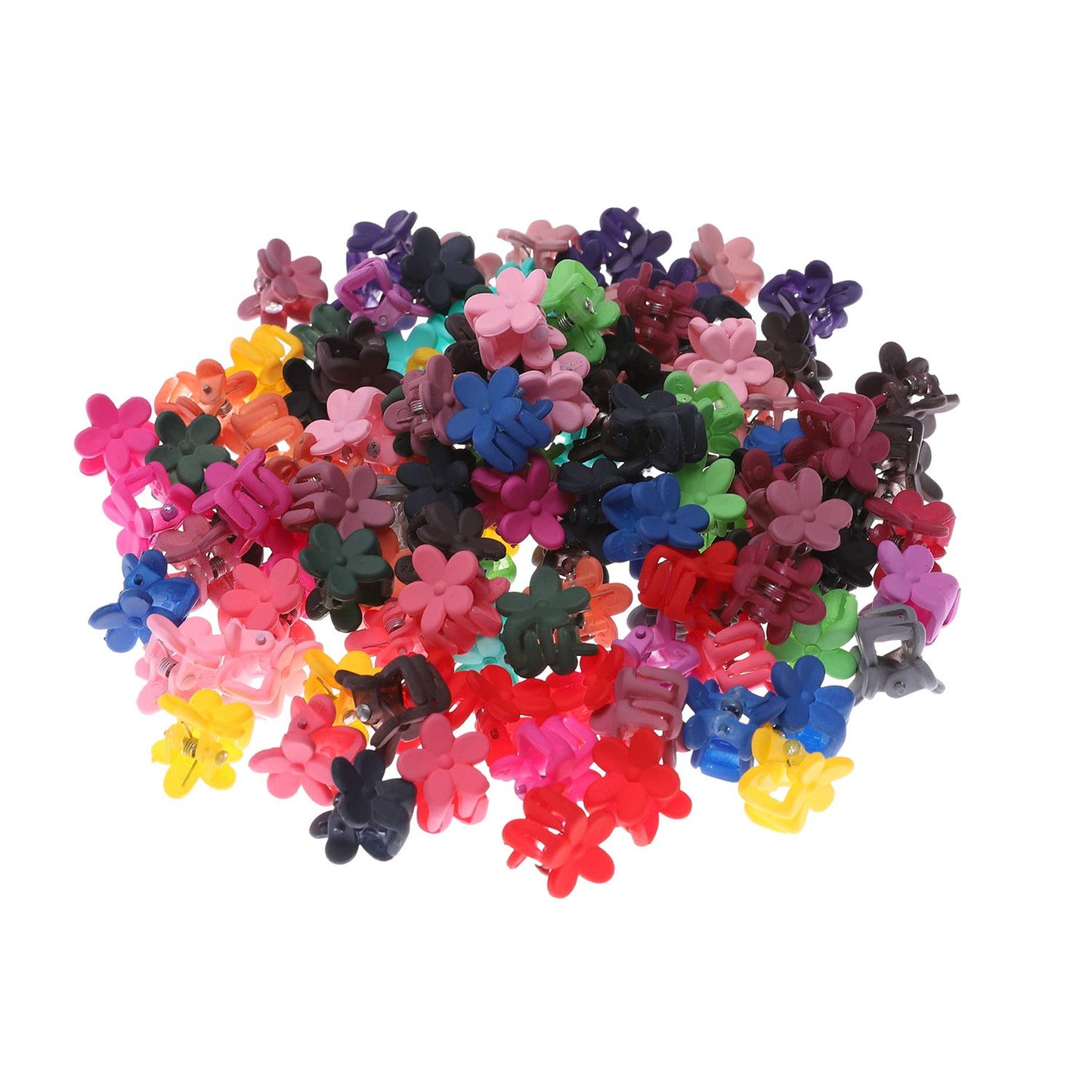 Insowni 120 Pack Flower Mini Hair Claw Clips Small Bang Barrettes For Baby Girls Toddlers Teens Kids