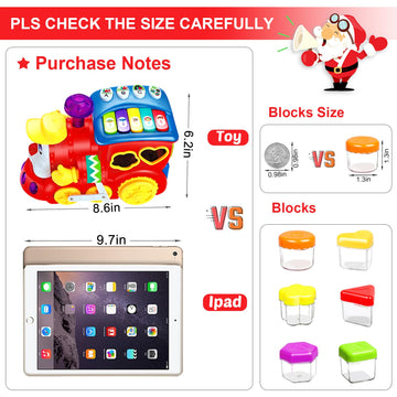 Baby Toys for 1 Year Old Boy Girl Gift Musical Train Baby Toys 6-12 12-18 Months,Early Educational Learning Montessori Kids Toys