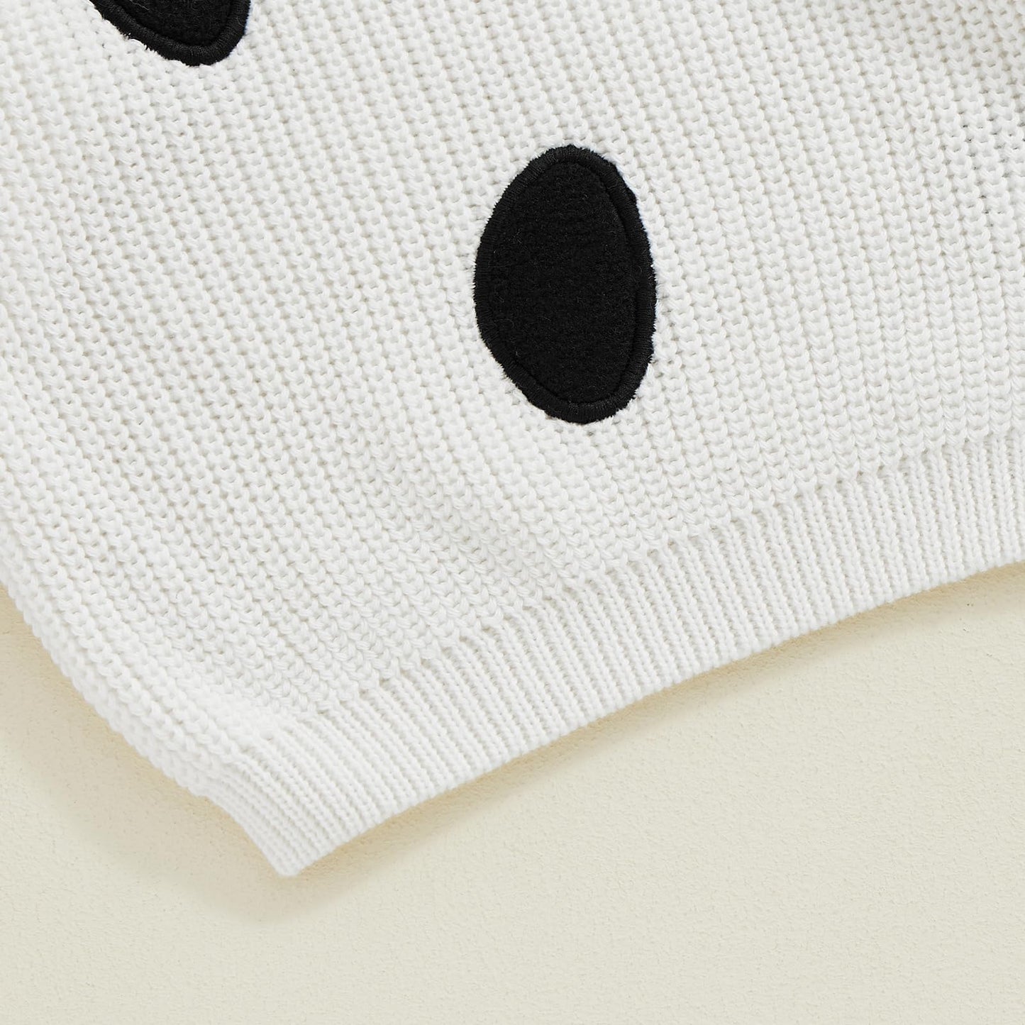 Afunbaby Baby Girl Boy Knit Sweater Blouse Pullover Sweatshirt Warm Crewneck Long Sleeve Tops For Infant Toddler (White Hallowee