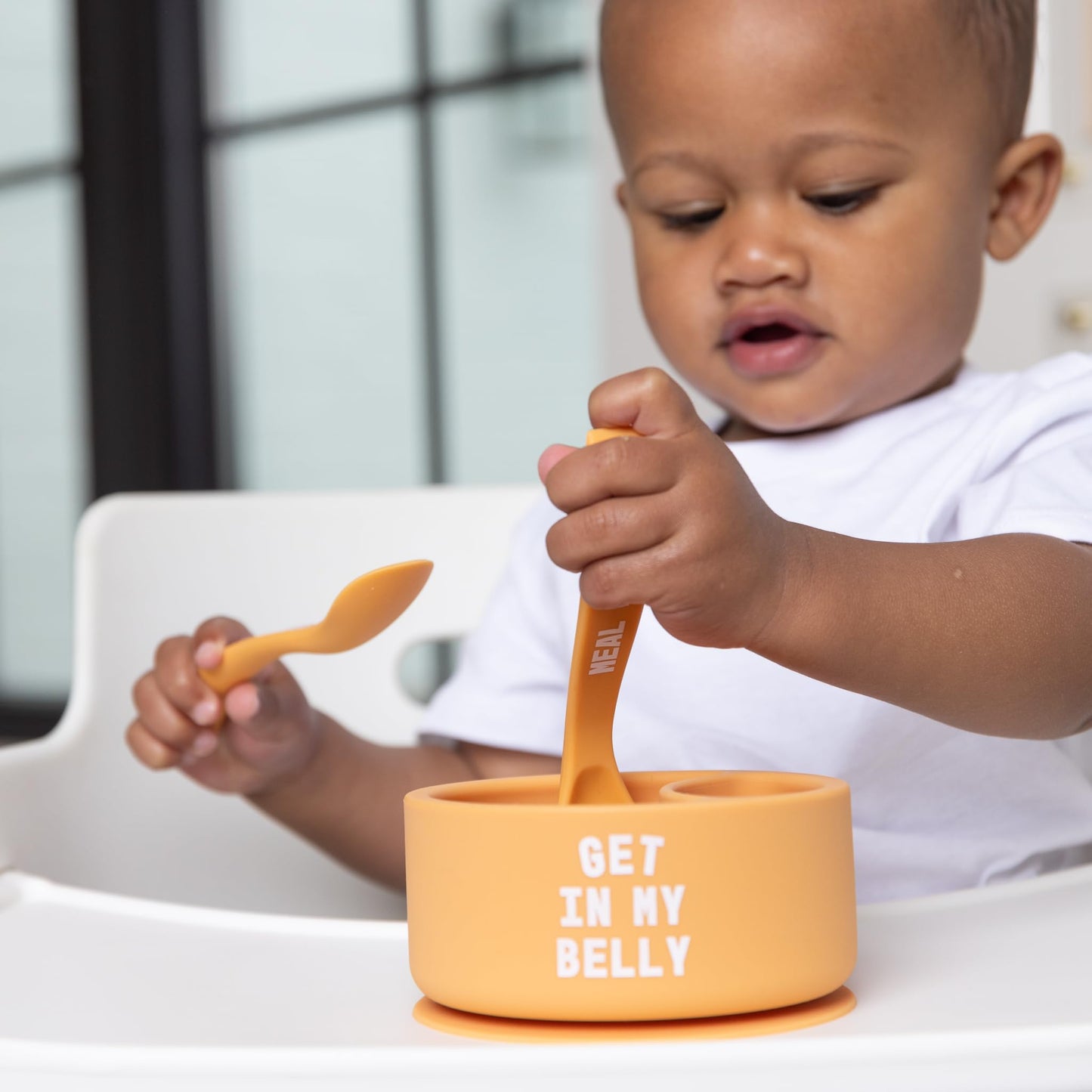 Bella Tunno Bowl And Spoon Baby Feeding Set - Suction Bowl And Baby Spoon For Toddlers And Kids, Baby Led Weaning Spoons And Bow