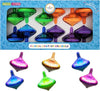 The Dreidel Company Hanukkah Musical Light-Up Spinning Tops Set, Plays 2 Classic Hanukkah Songs, Assorted Colors (24-Pack)