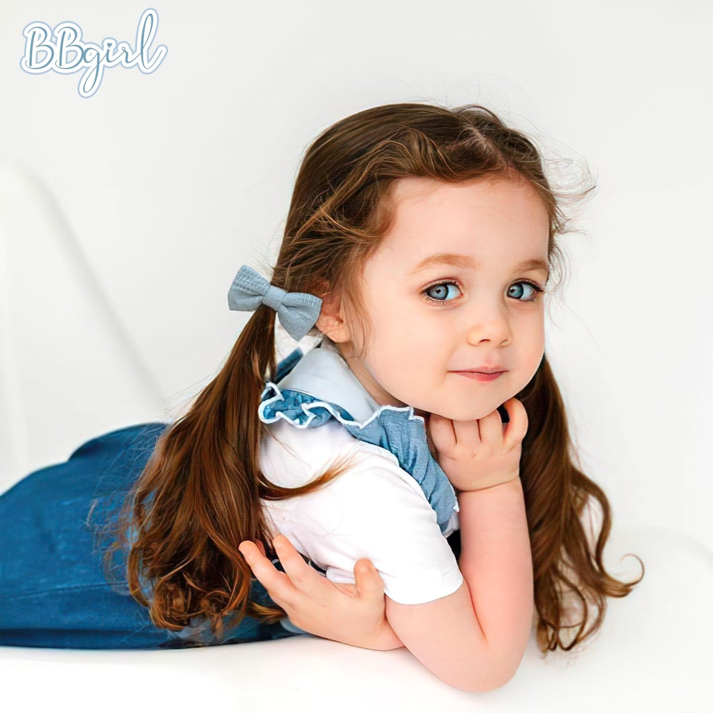 30Pcs Baby Hair Bows Ties, Floral Pattern Seamless Hair Rubber Bands For Baby Girls ' Fine Hair, 2 Inches Hair Bow 15 Colors In