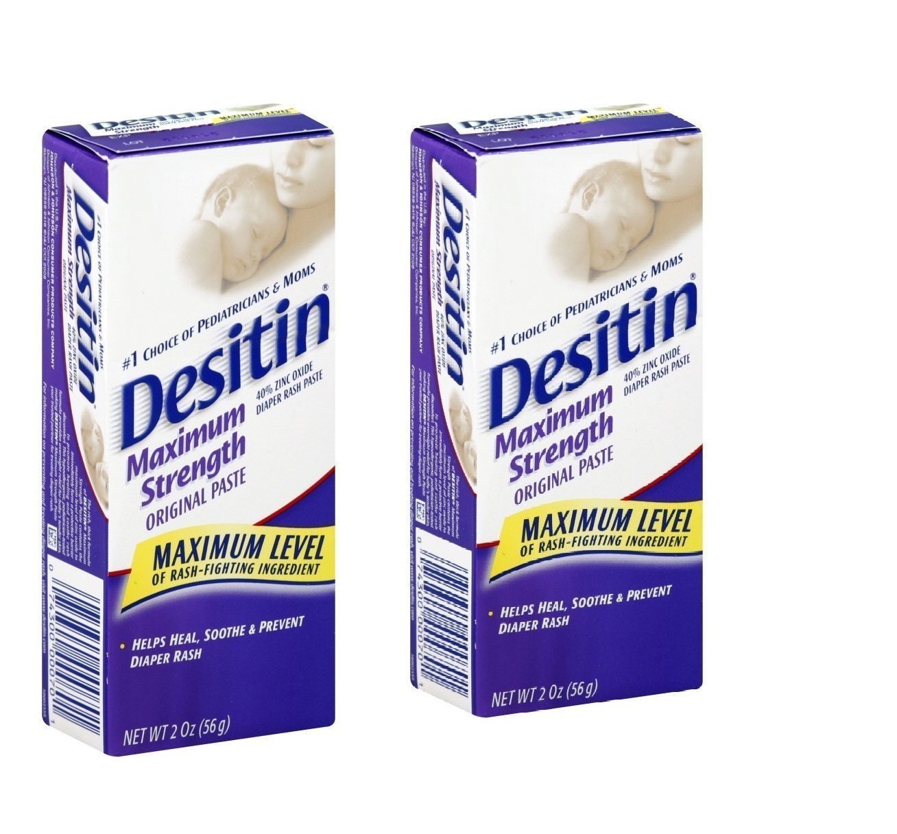 Desitin Original Diaper Rash Ointment Original 2 oz (Pack of 2)