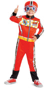 Ricky Zoom Costume For Kids, Official Ricky Zoom Jumpsuit With Soft Helmet, Classic Toddler Size Large (4-6) Multicolored
