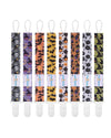 Babygoal Halloween Pacifier Clips 8 Pack, Pacifier Holder Clips For Baby Boys And Girls Fits For Most Pacifier, Binkie Styles &