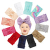 Oneninedream Handmade Large Knot Tied Bow Headband - Stretchy Nylon Soft Elastic Wide Headwraps For Newborns In 12 Colors