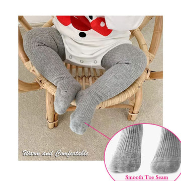 Cecorc Baby Tights - Thick Toddlers Girl Leggings-Seamless Cable Knit Cotton Stockings - Infants Pantyhose 3 Pack, 12-24 Months,