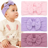 Joyoyo 3 Colors Soft Wide Turban Baby Headbands With 4.5 Inches Hair Bow Headbands For Baby Girls Infants Newborn Hair Accessori