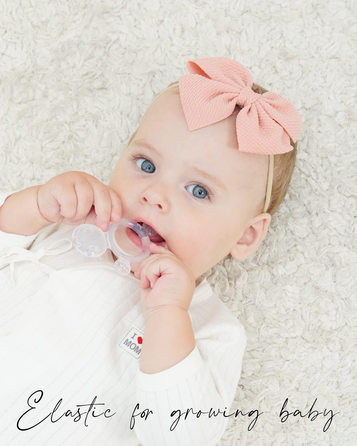 40Pcs Baby Girls Hair Bows Headband Nylon Hair Band Elastic Hair Accessories For Kids Infants Toddlers