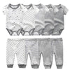 Kiddiezoom Unisex Baby Bodysuits Pants Baby Clothes Short Sleeve Bodysuits