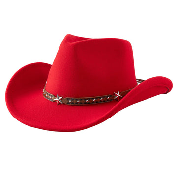 Jastore Toddler Baby Cowboy Hat Infant Baby Boys Girl Cowgirl Hats Kids Western Cowboy Hat (Us, Age, 18 Months, 4 Years, Red)