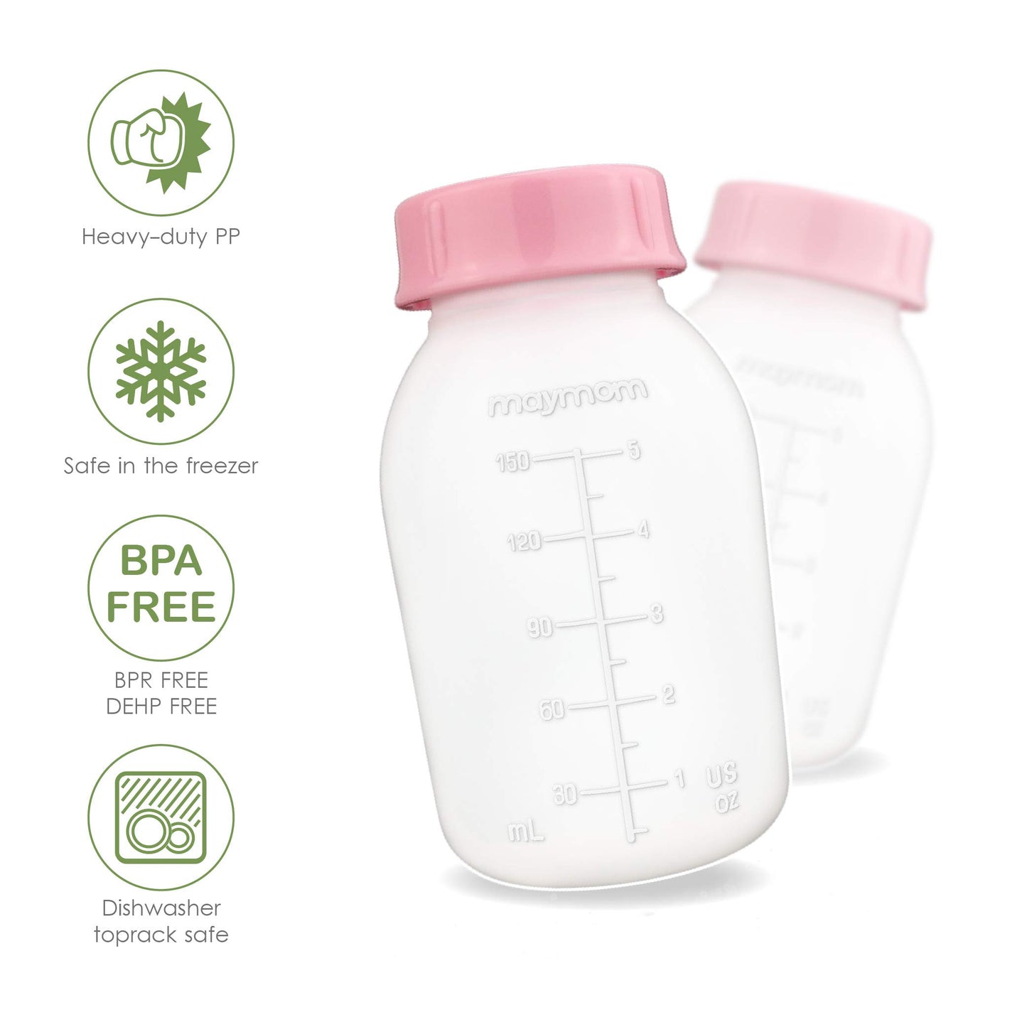 Maymom Breast Pump Bottle Compatible With Medela Pump In Style Maxflow, Freestyle, Swing Maxi Pump, Maymom Breastshields; Compat