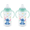 NUK Learner Cup, 10 Oz, Pack of 2, Disneys Stitch - Soft Spout, Easy-Grip Handles, BPA Free, Spill Proof Transition Sippy Cup
