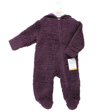 Hudson Baby Unisex Baby Fleece Sleep And Play, Purple, 3-6 Months