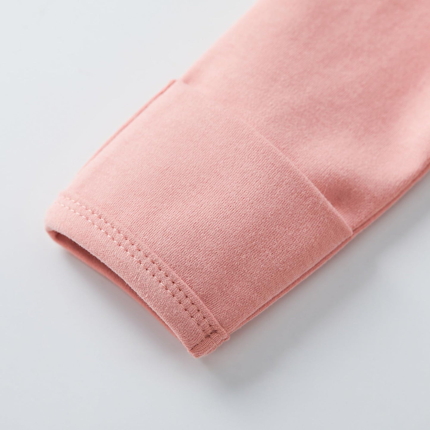 Pureborn Baby Girls Bodysuit Long Sleeve Cotton Peter Pan Collar Romper Spring Fall One-Piece Outfit Dusty Rose 9-12 Months