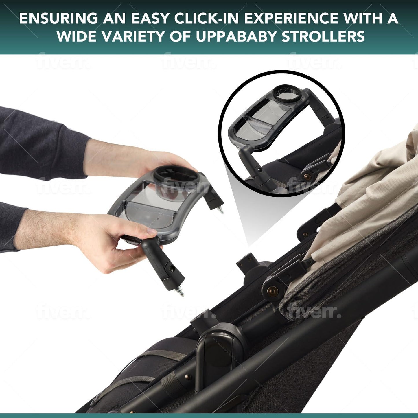 Snack Tray Fits For Uppababy Vista V3/Vista V2/Vista/Cruz/Cruz V2/ Rumbleseat/Rumbleseat V2, Updated Snack Tray With Two Snack C