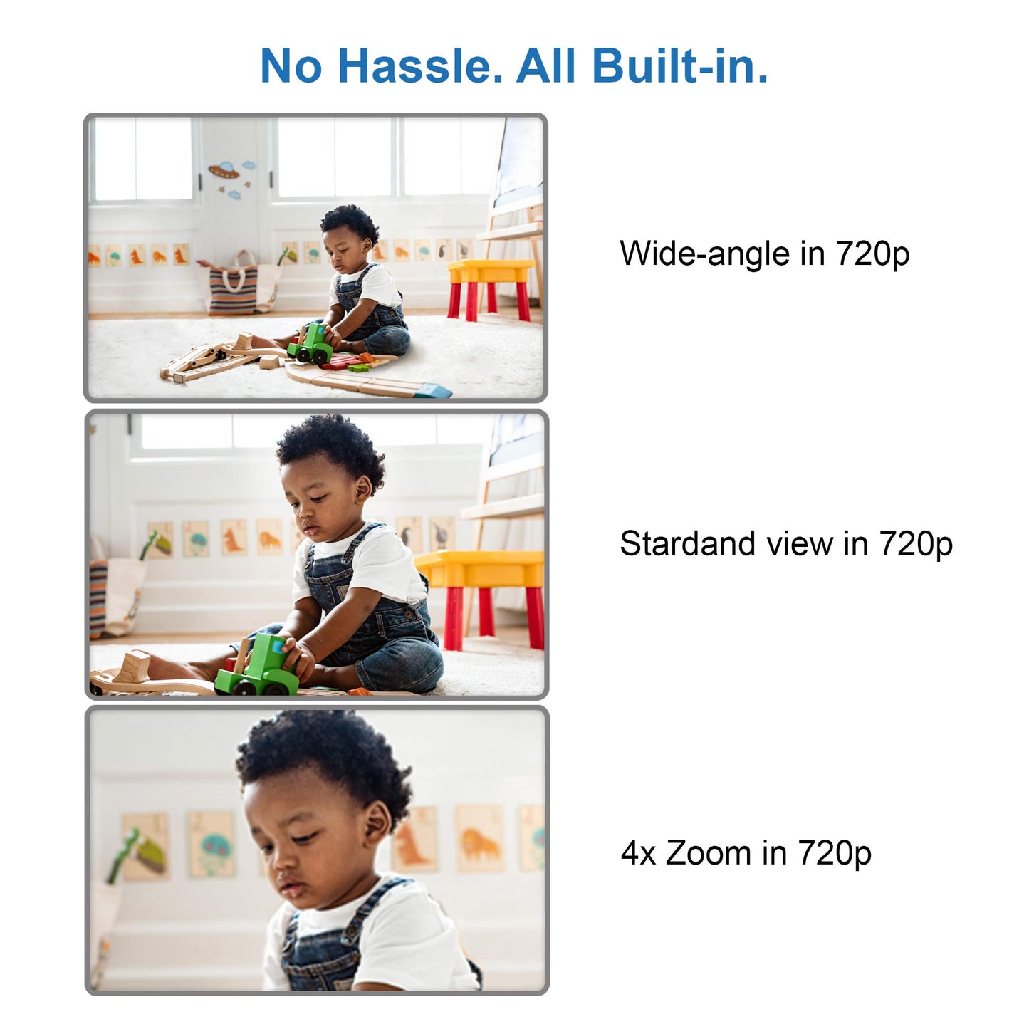 Vtech Vm919Hd (Upgraded) Video Monitor With 7'' 720P Screen,360 Panoramic Viewing, 110 Wide-Angle View,Night Vision, Up To 1000F