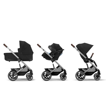 Balios S Lux 2 Stroller - Silver Frame And Moon Black Seat