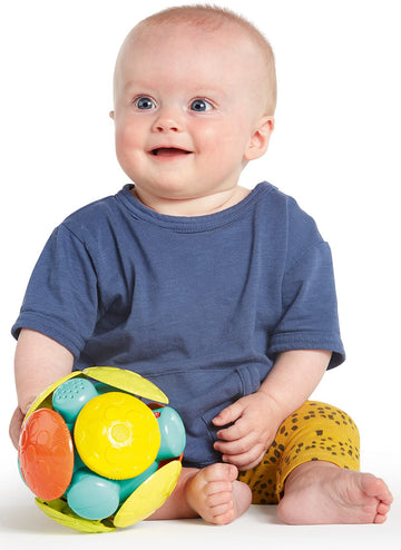 Bright Starts Wobble Bobble Activity Ball Toy, Ages 3 Months+