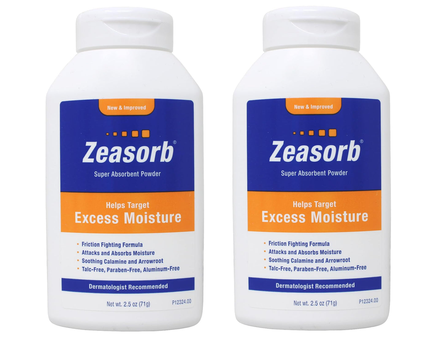 Zeasorb Prevention Super Absorbent Powder 2.5Oz (Pack Of 2)