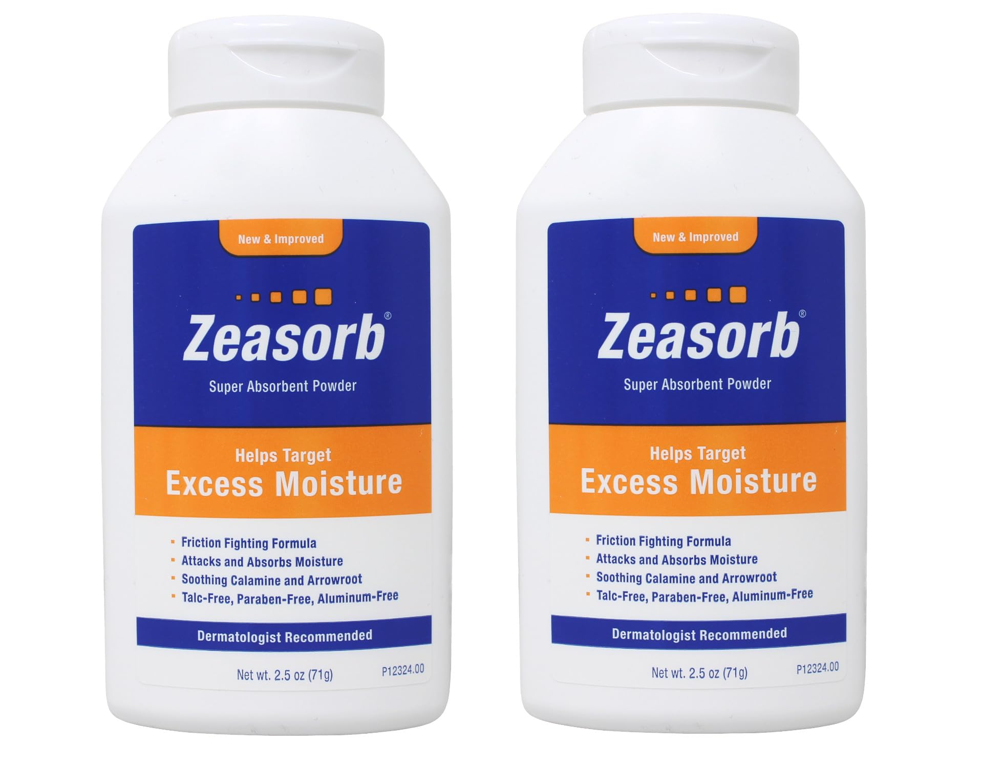 Zeasorb Prevention Super Absorbent Powder 2.5Oz (Pack Of 2)