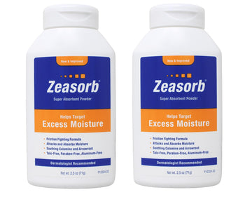 Zeasorb Prevention Super Absorbent Powder 2.5Oz (Pack Of 2)