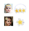 LDDCX White Hair Clip Headband Hairpin Hawaiian Flower Hairpin Barrette Hair Accessories for baby Girls.(FJ89) (Type A)