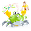 Crawling Crab Baby Toy - Rechargeable Bubble Machine - Tummy Time Toys - Automatic Crawling Crab Bubble Blower Machine for 3 4 5