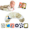 Taf Toys Tummy Time Set With Ergonomic Cushion, Double-Sided High Contrast Black & White Flash Cards & Mirror Card, Developmenta
