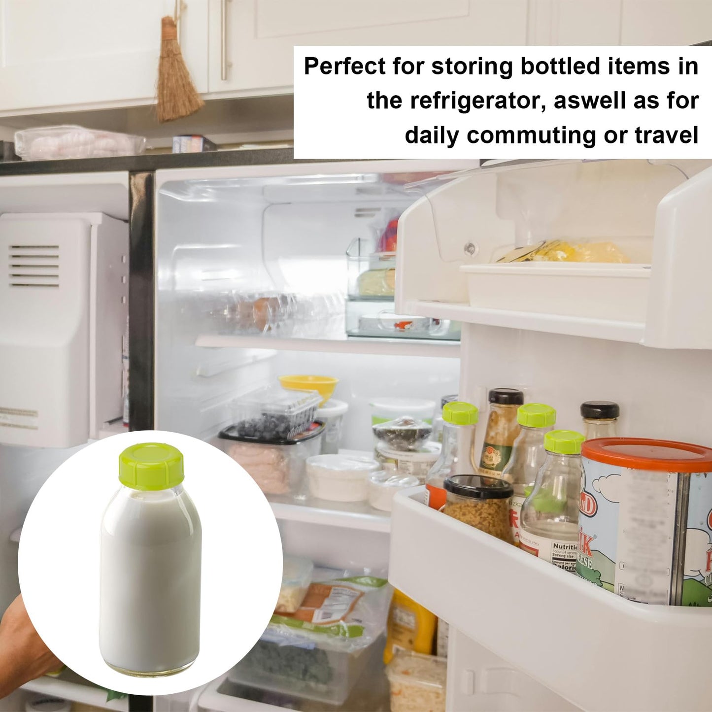 12Pcs Narrow Baby Bottle Caps For Dr Brown, Bpa-Free Travel Bottle Caps Leakproof Baby Bottle Storage Lids With Sealing Gasket R