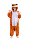 CuteOn Tiger Onesie Kids Animal Pajamas for Boys Girls Halloween Christmas Costume Height for 110cm