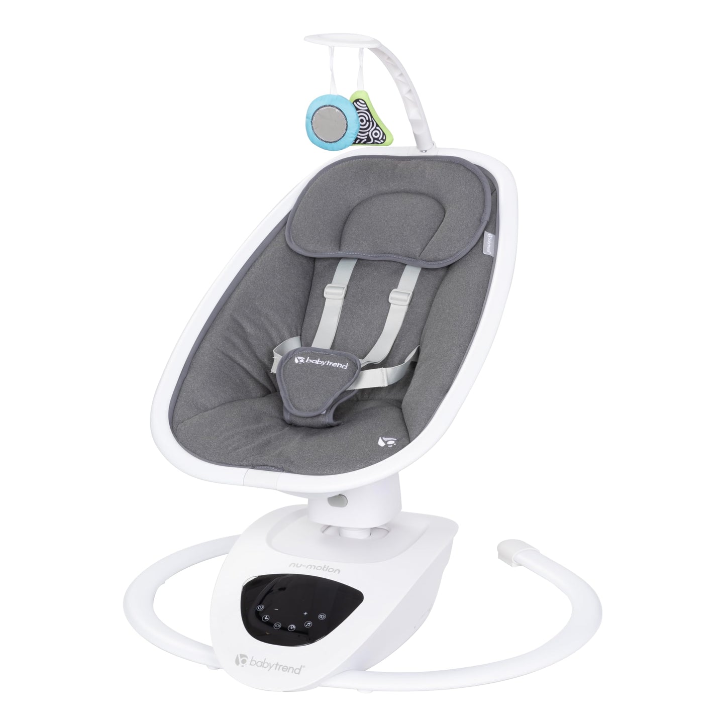 Baby Trend NuMotion Infinity Swing - 5 Motion Modes, Touchscreen Control, Remote, Multi-Position Recline & Hanging Toys - Dash G