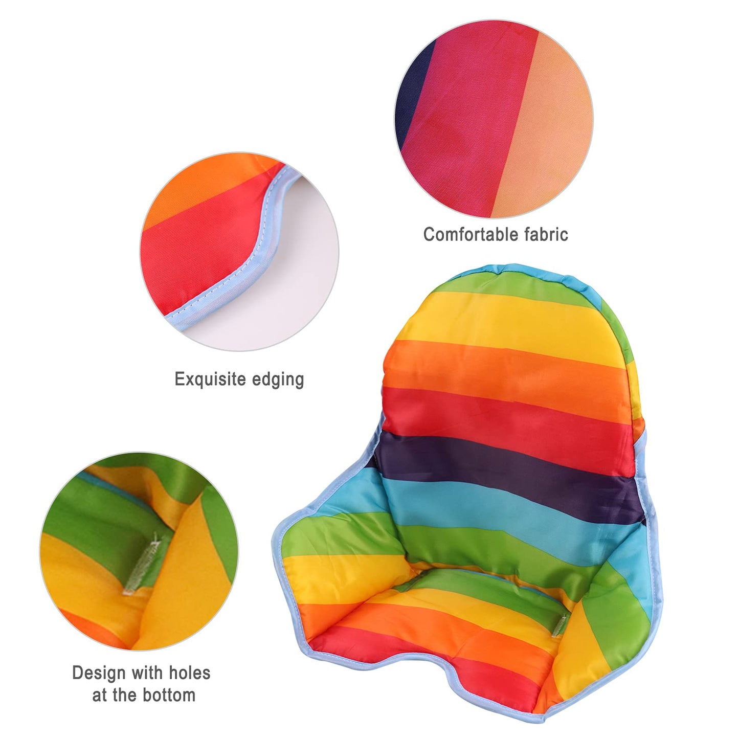 Twoworld High Chair Cushion For Ikea Antilop Highchair, Baby High Chair Seat Cover Liner Mat Pad Cushion For Ikea Antilop High C