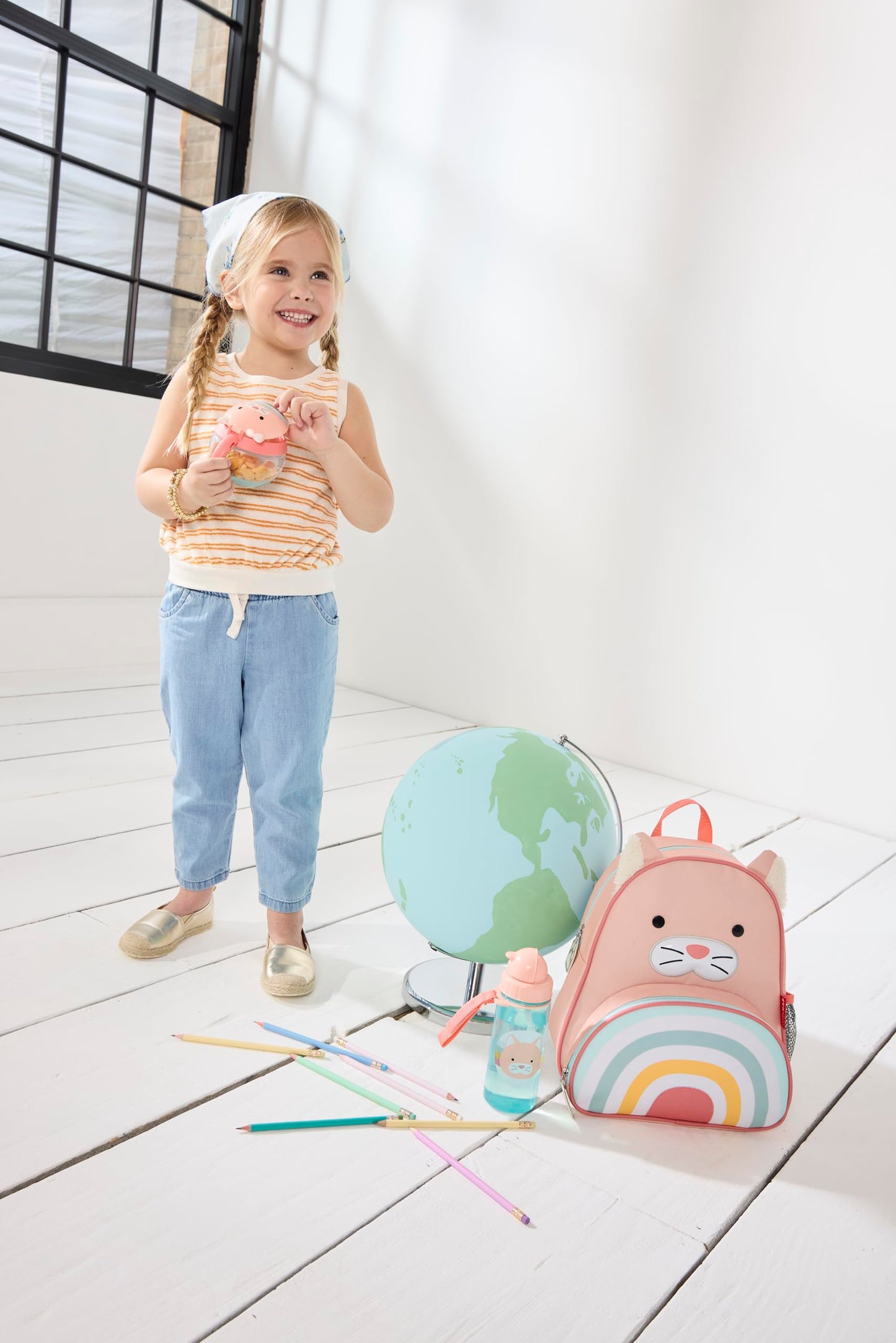 Skip Hop Baby Snack Container, Mealtime Snack Cup, Cat