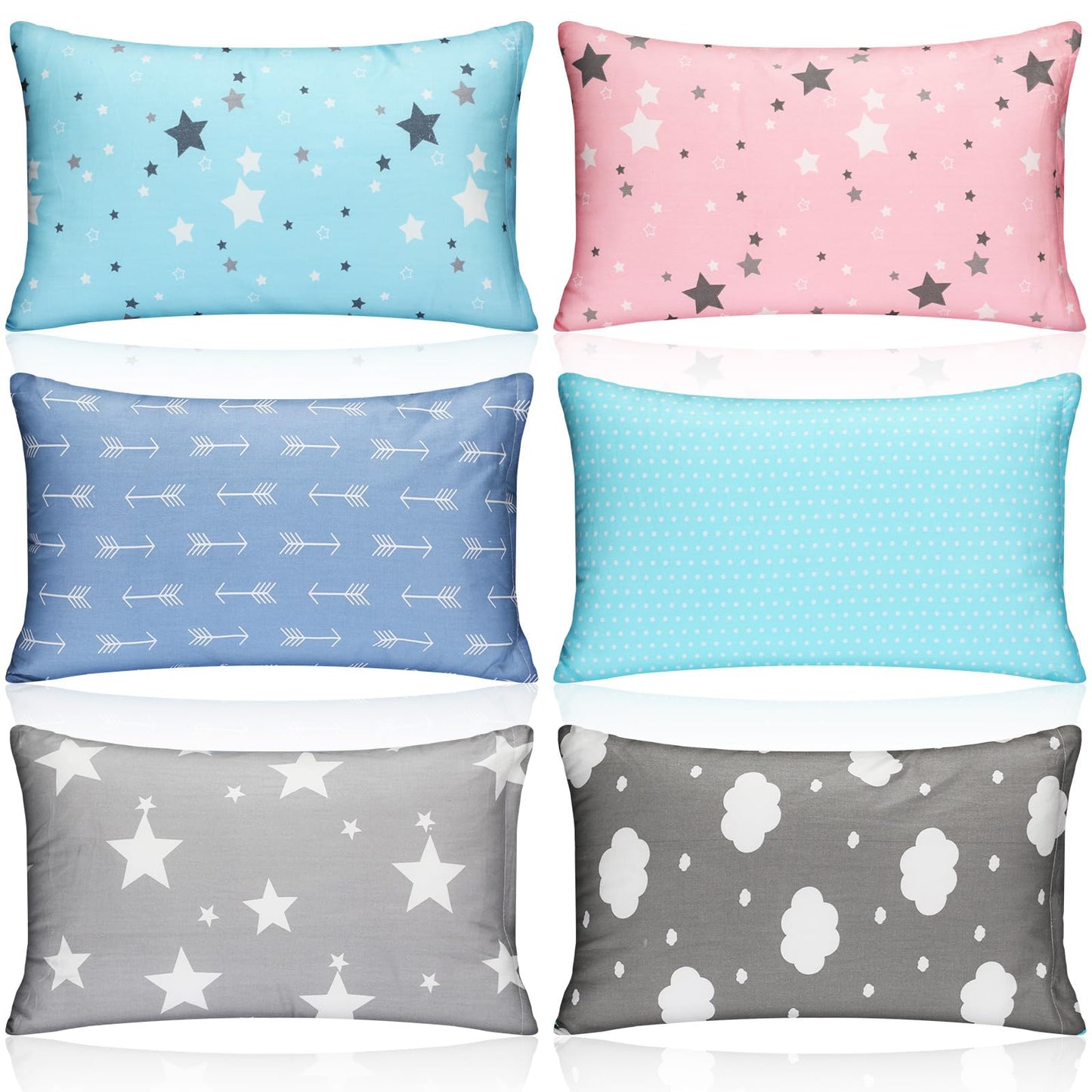 Kigley 6 Pack Mini Pillows For Daycare Travel Small Pillow For Kids Pillows For Sleeping Soft Breathable Machine Washable Tiny D