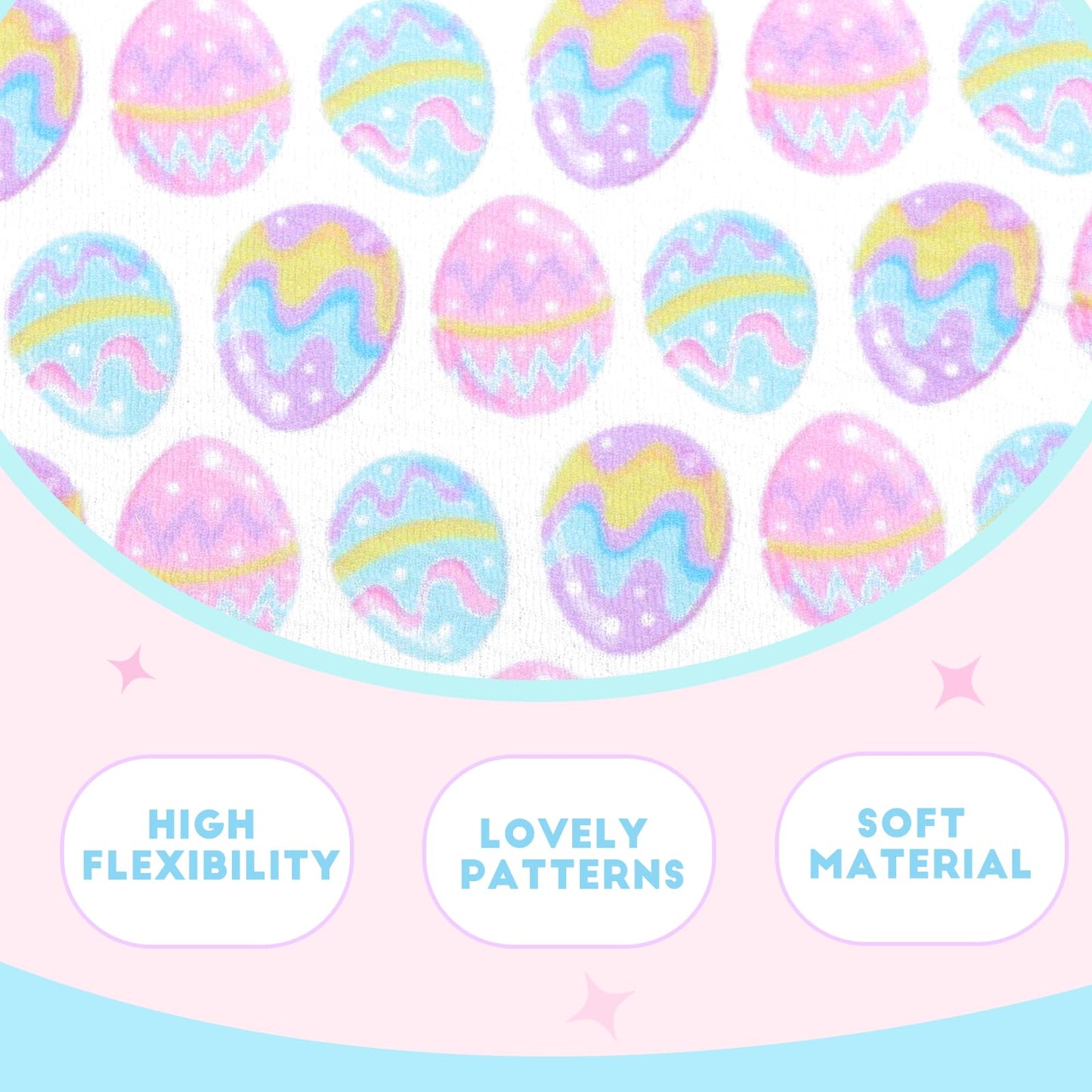 Yanjie Easter Bows For Baby Girls Rabbit Egg Bow For Newborn Infant Easter Bunny Ears Hairbands Nylon Pink Bow Headband Easter H