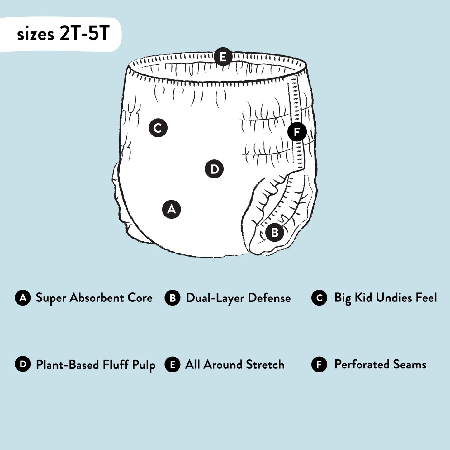 The Honest Company Clean Conscious Training Pants | Plant-Based, Sustainable Diapers | Rompin' & Stompin' + Diggin' It | Size 4T