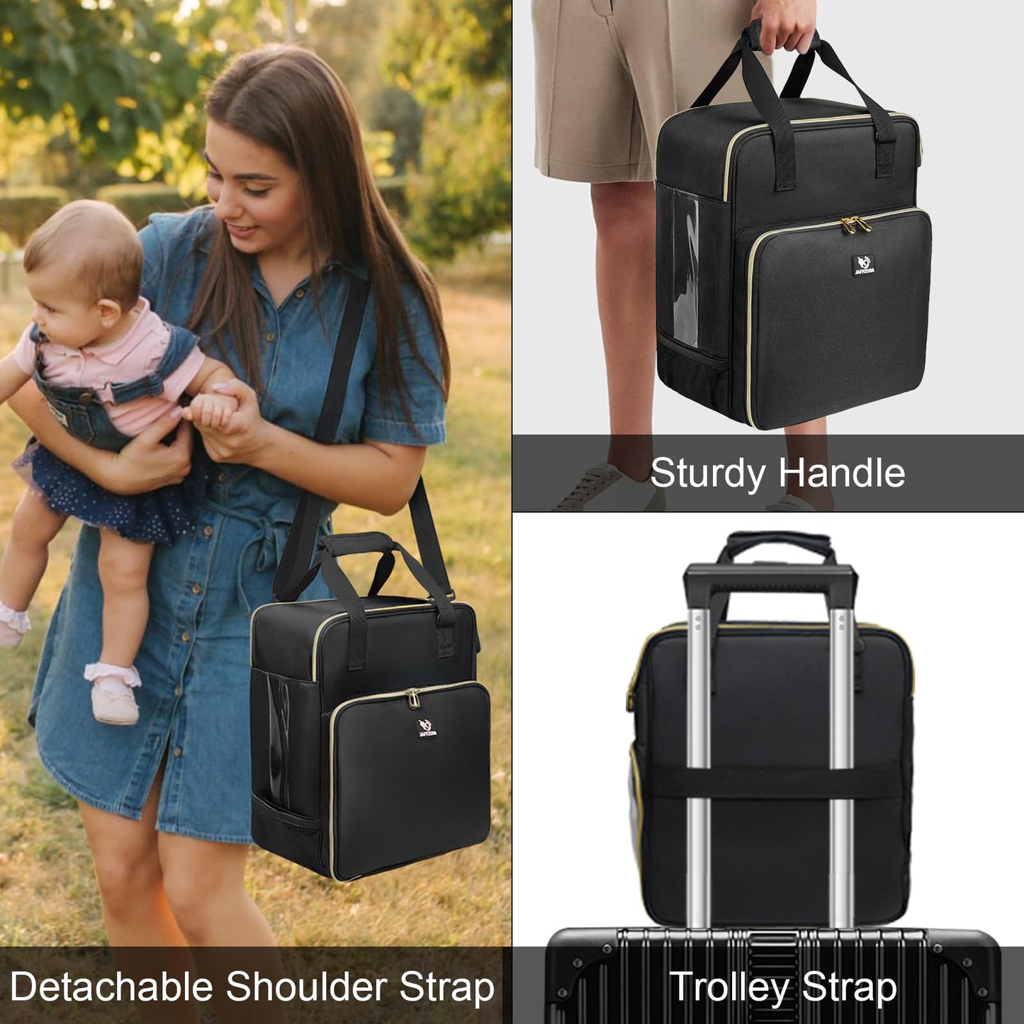 Jaffzora Carrying Case Compatible With Baby Brezza Formula Pro Advanced Formula Dispenser Machine, Insulated Baby Formula Mixer