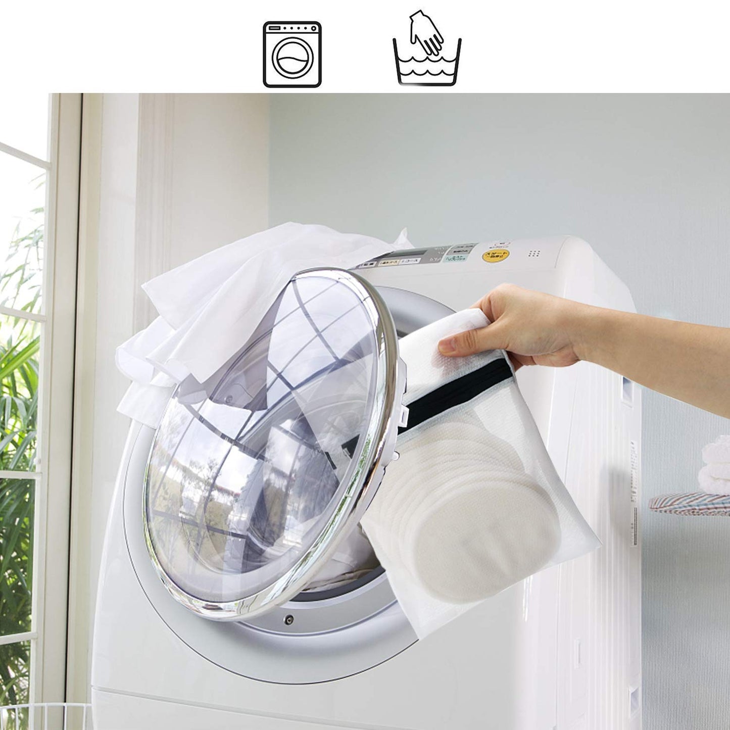 Phogary 14Pcs Washable Nursing Pads, Reusable Organic Bamboo Breast Pads With Laundry Bag And Storage Bag - Soft, Absorbent, Hyp