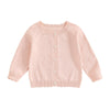 Infant Baby Girl Cardigan Sweater Long Sleeve Button Up Knit Sweatshirt Jacket Toddler Baby Girl Fall Outfits (Pink, 1-2 Years)