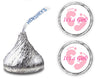 324 Its A Girl Pink Footprints Kisses Labels For Baby Shower Or Baby Sprinkle Party Or Event Decorations, Stickers, Wrappers, Fa