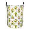 Pevtufa Avocado Playing Music Foldable Laundry Basket Organizer,Fabric Clothes Toy Storage Basket Nursery Hamper Storage Bin For