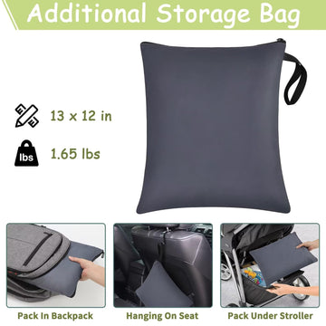 Infant Car Seat Travel Bag - Fits Infant Car Seats With Anti-Rebound Bar Base, Car Seat Airplane Bag For Chicco/Graco/Nuna/Cosco