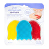 Ubbi Jellyfish Silicone Baby Bath Sponges, Baby Bathing And Care Essentials For Newborns, Baby Bath Brushes For Dry Skin And Cra