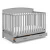 Graco Benton 5-in-1 Convertible Crib with Drawer (Pebble Gray) -Converts from Baby Crib to Toddler Bed, Daybed and Full-Size Bed