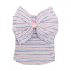 ToodiiIN Baby Sweat Soft Stripe Bowknot Knitted Hat Wrap Hair Accessories Hat