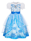Marendyee Princess Dress For Girls Halloween Costume Outfit Sparkly Tulle Mesh Fancy Dresses Puff Sleeve Birthday Gift
