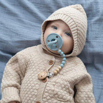 Samigo Pacifier Clips For Baby Boys Pacifier Holders Silicone Paci Binky Clips - 2 Pack