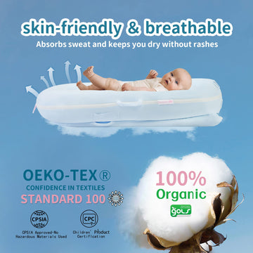 Organic Replacement Cover For Dockatot Deluxe+ Docks With Waterproof Pad Certified Organic Cotton Protects Against Leaks Premium